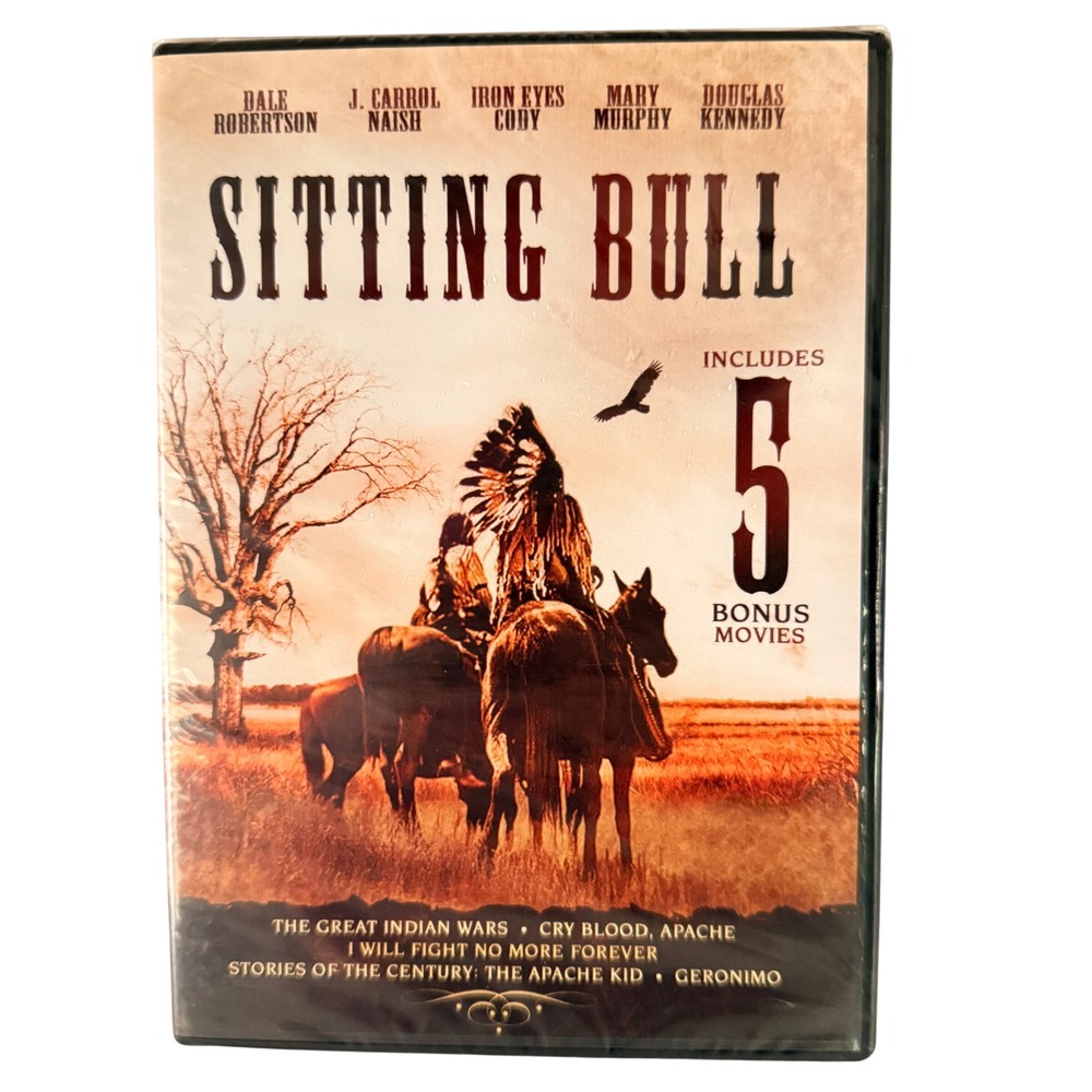 Sitting Bull DVD 5 Bonus Movies Western Collection Echo Bridge Dale Robertson